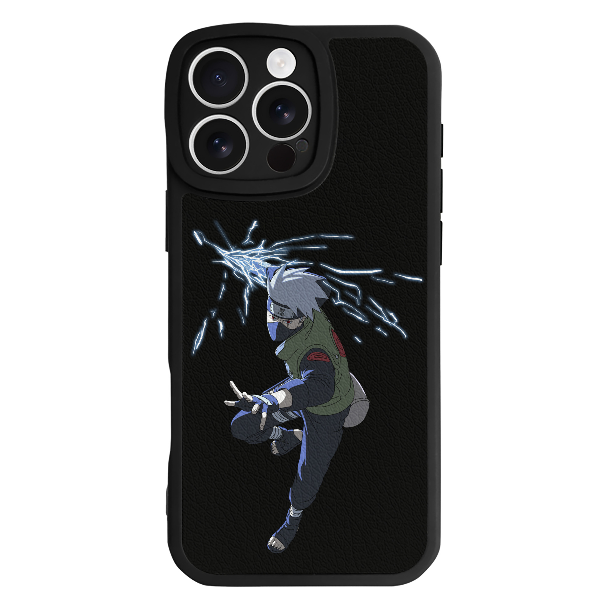（画像用） NARUTO -ナルト- はたけ カカシ Hatake Kakashi 【iPhone 16シリーズ対応】シリコンスマホケース（レザー調） 材質：シリコン